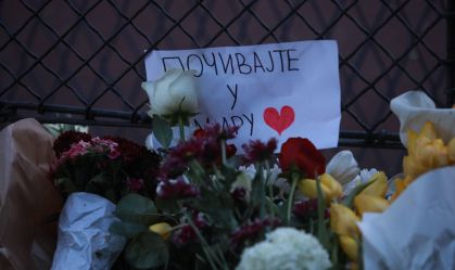 Commemoration for the victims of school shooting in Serbia