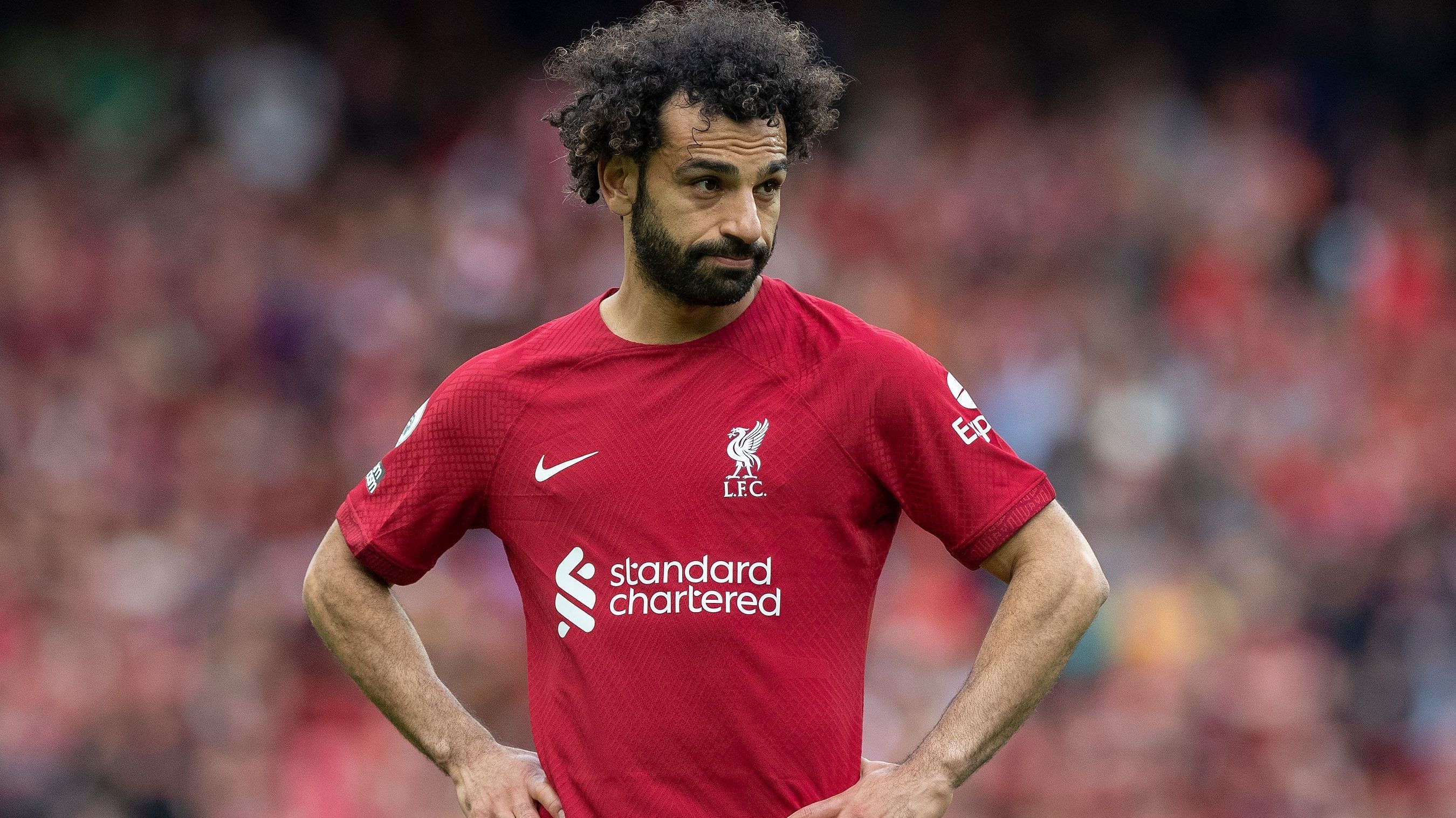 Mohamed Salah em ação pelo Liverpool