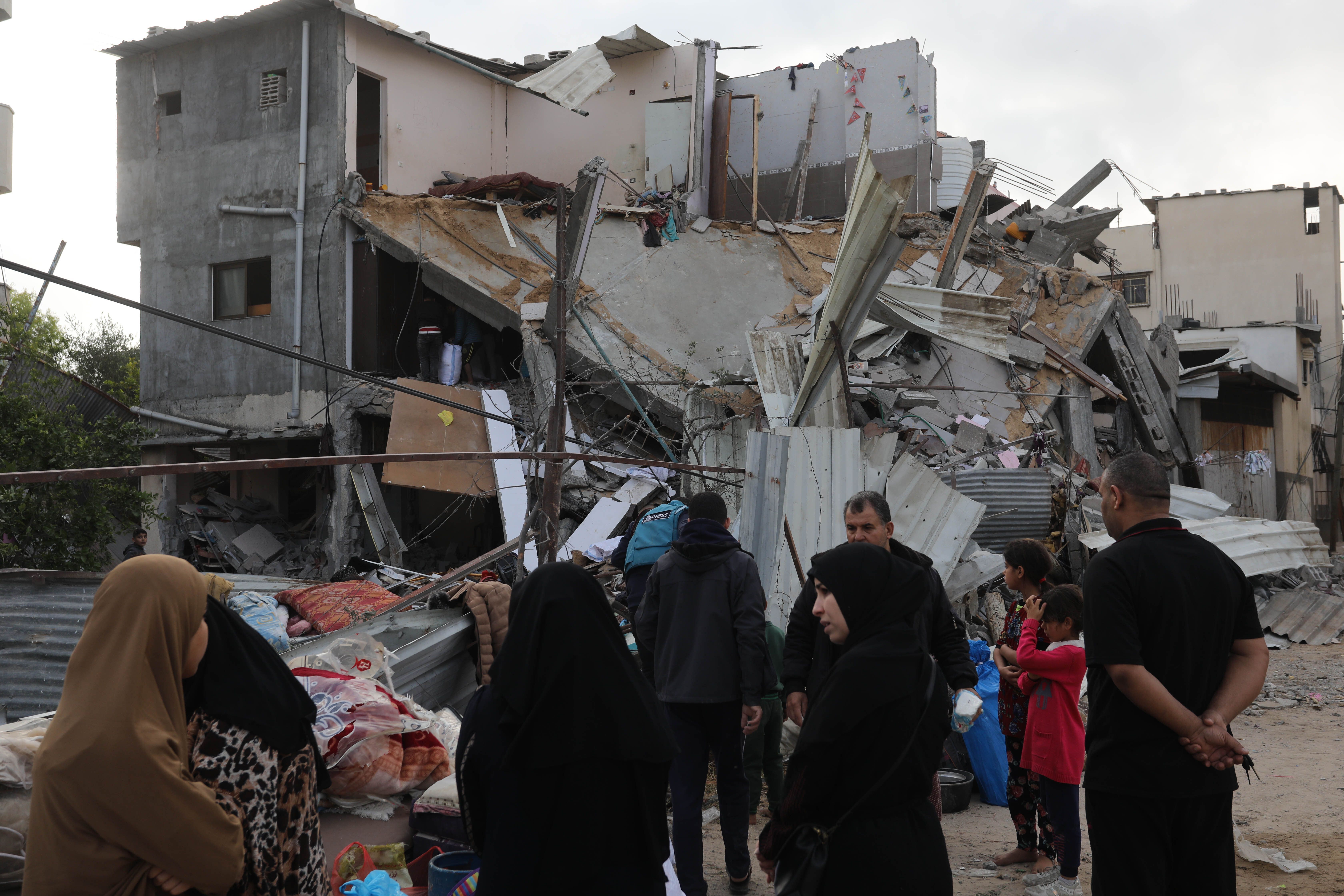 Destruição provocada por ataques israelenses em Gaza. / Reprodução