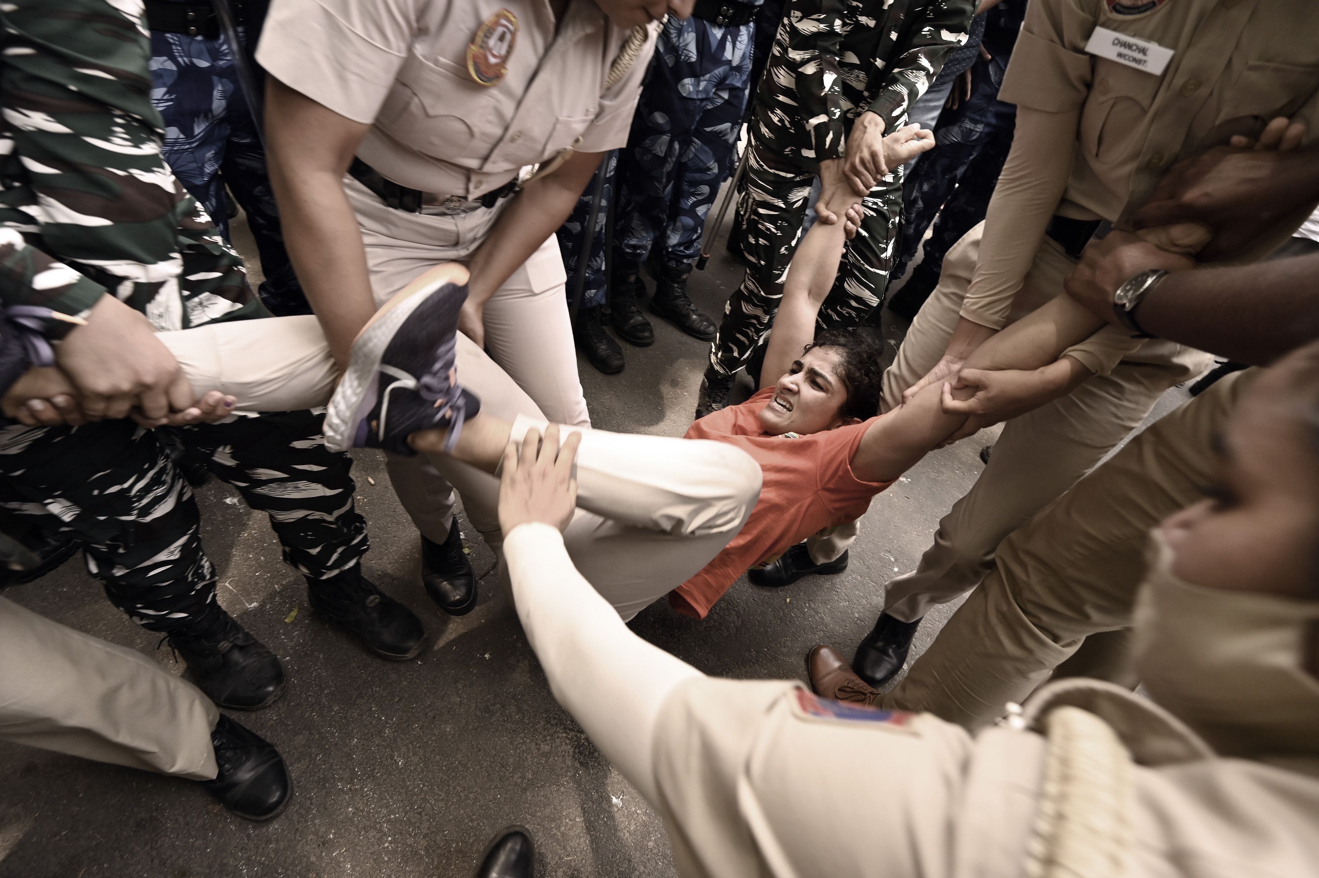 Protesting Wrestlers Detained Trying To March To New Parliament Building, Delhi Police Clears Protest Site