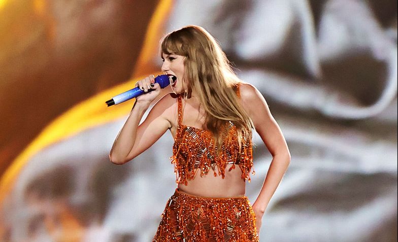 Taylor Swift em uma apresentação da "Eras Tour" / Bob Levey/TAS23/Getty Images for TAS Rights Management