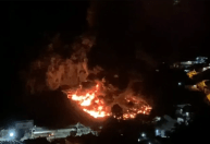 Incêndio atinge garagem com 90 ônibus em Petrópolis