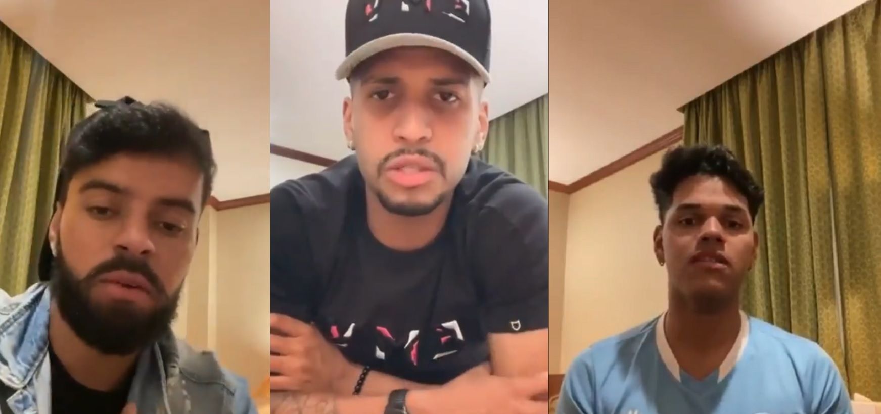 William Gabriel, Victor e Elon Delon retornaram ao Brasil na semana passada / Reprodução/Itamaraty