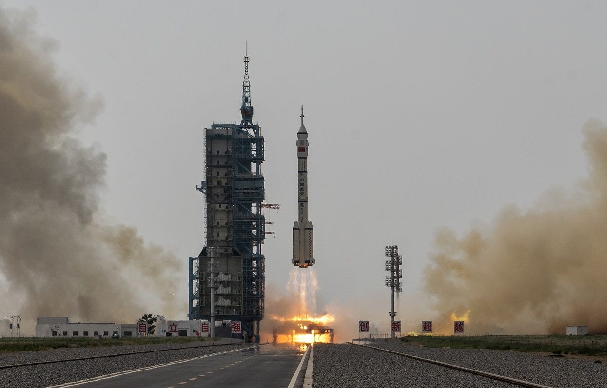 China Launches Astronauts To Space Station