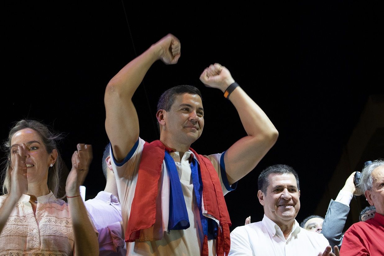 Paraguayan newly elected President Santiago Pena