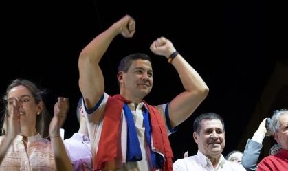 Paraguayan newly elected President Santiago Pena