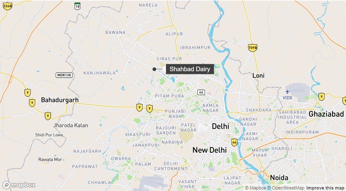 Corpo da vítima, que não foi identificada, foi encontrado na área de Shahbad Dairy, onde ocorreu o crime / Reprodução CNN