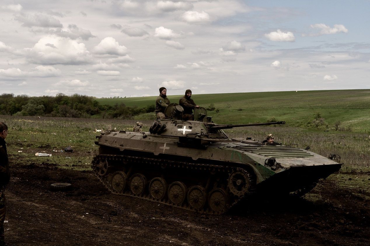 Intense war process of the Ukrainian army continue in the Donetsk region of Ukraine