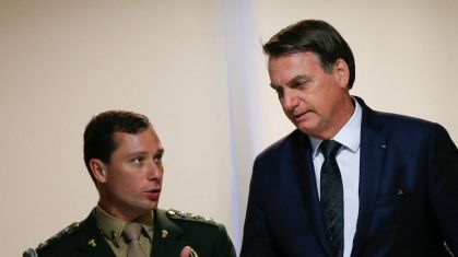 Jair Bolsonaro e Mauro Cesar Barbosa Cid.