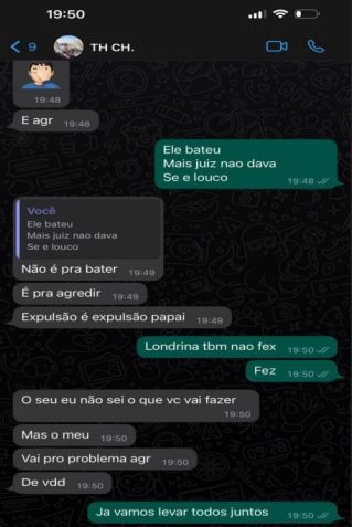 Conversa entre operadores do esquema / Reprodução/Ministério Público