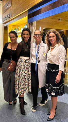 Márcia Kemp, fundadora da Nannacay, a promoter Renata Chammas, Patrícia Vieira e a influenciadora Adri Coelho / Divulgação