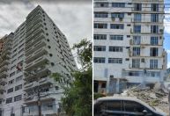 Sacadas de prédio residencial desabam em Belém; ninguém ficou ferido