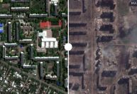 Antes e depois: imagens mostram as ruínas de Bakhmut após 1 ano de guerra
