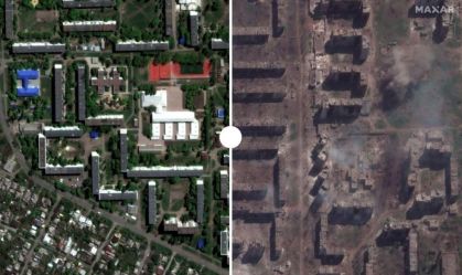 Antes e depois: imagens mostram as ruínas de Bakhmut após 1 ano de guerra