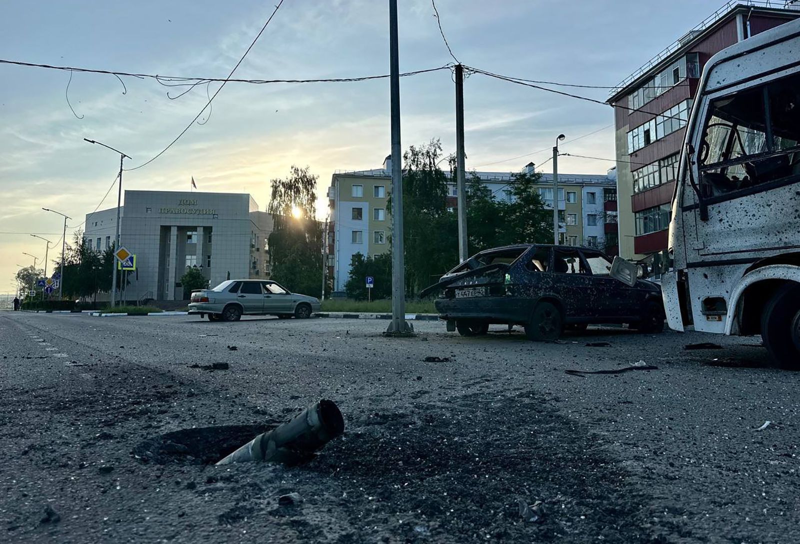 aftermath of the strike overnight