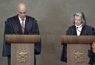 Cármen Lúcia e Nunes Marques são empossados como vice-presidente e membro efetivo do TSE