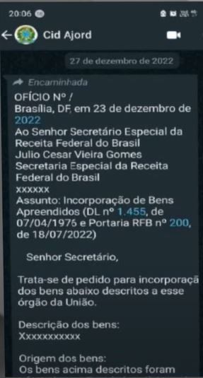 Conversa de Mauro Cid e Marcelo da Silva Vieira - Imagem 1 / Reprodução/CNN
