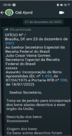 Conversa de Mauro Cid e Marcelo da Silva Vieira - Imagem 1 / Reprodução/CNN