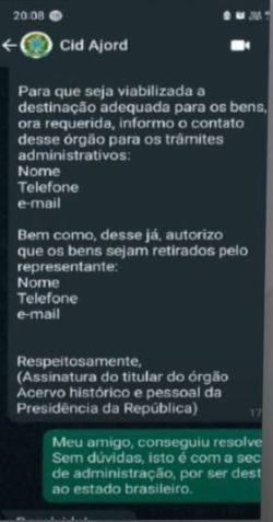 Conversa de Mauro Cid e Marcelo da Silva Vieira - Imagem 3 / Reprodução/CNN