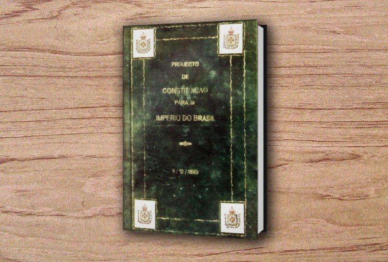 Capa do projeto de Constituição apresentado em 1823 / Claudio Portela/Agência Senado