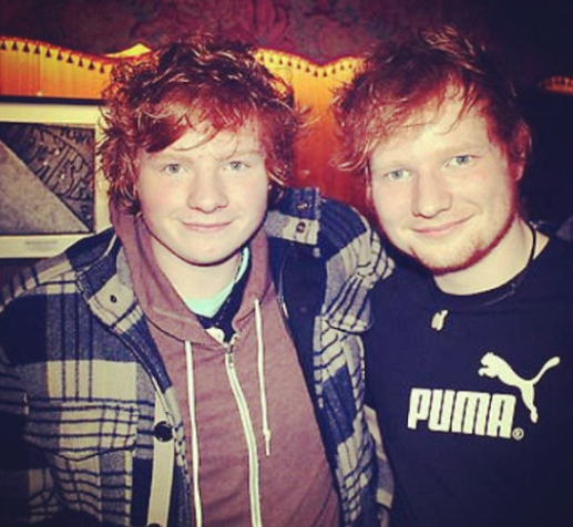 Ty Jones em um encontro com Ed Sheeran em 2013 / Reprodução/Instagram