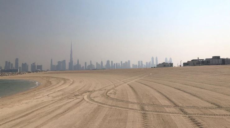 faixa de areia em dubai