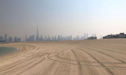 faixa de areia em dubai