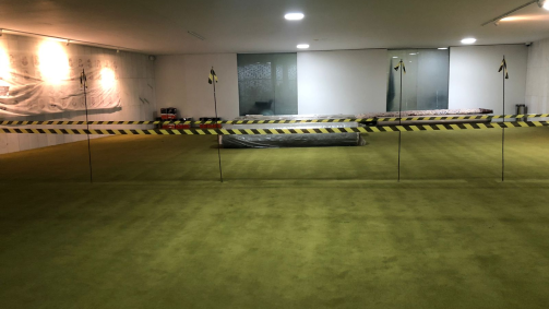 Carpete do Salão Verde da Câmara dos Deputados é integralmente trocado por danos do 8 de janeiro