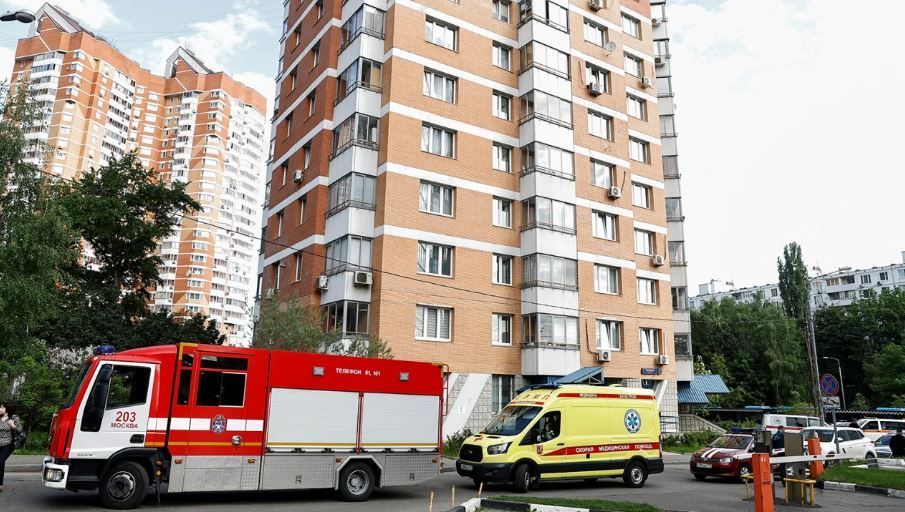 incendio apos ataque em moscou
