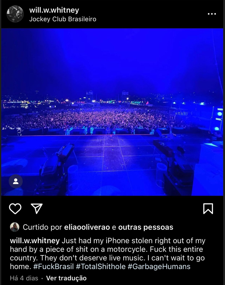 Membro da banda da cantora Lana Del Rey / Reprodução/Instagram