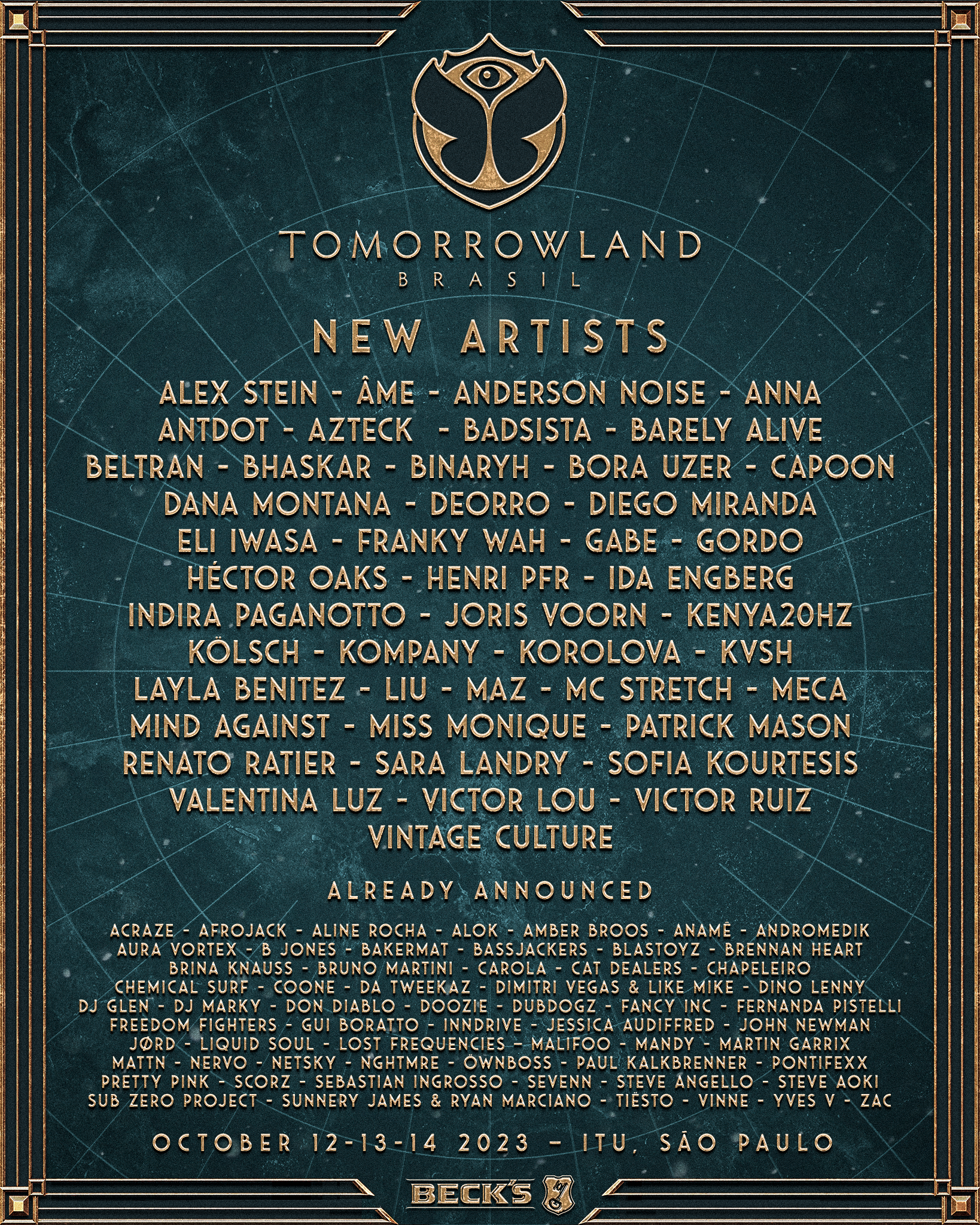 Line up do Tomorrowland / Divulgação