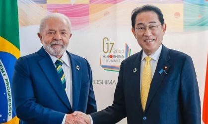 Lula e primeiro-ministro do Japão falam sobre isentar vistos de turismo