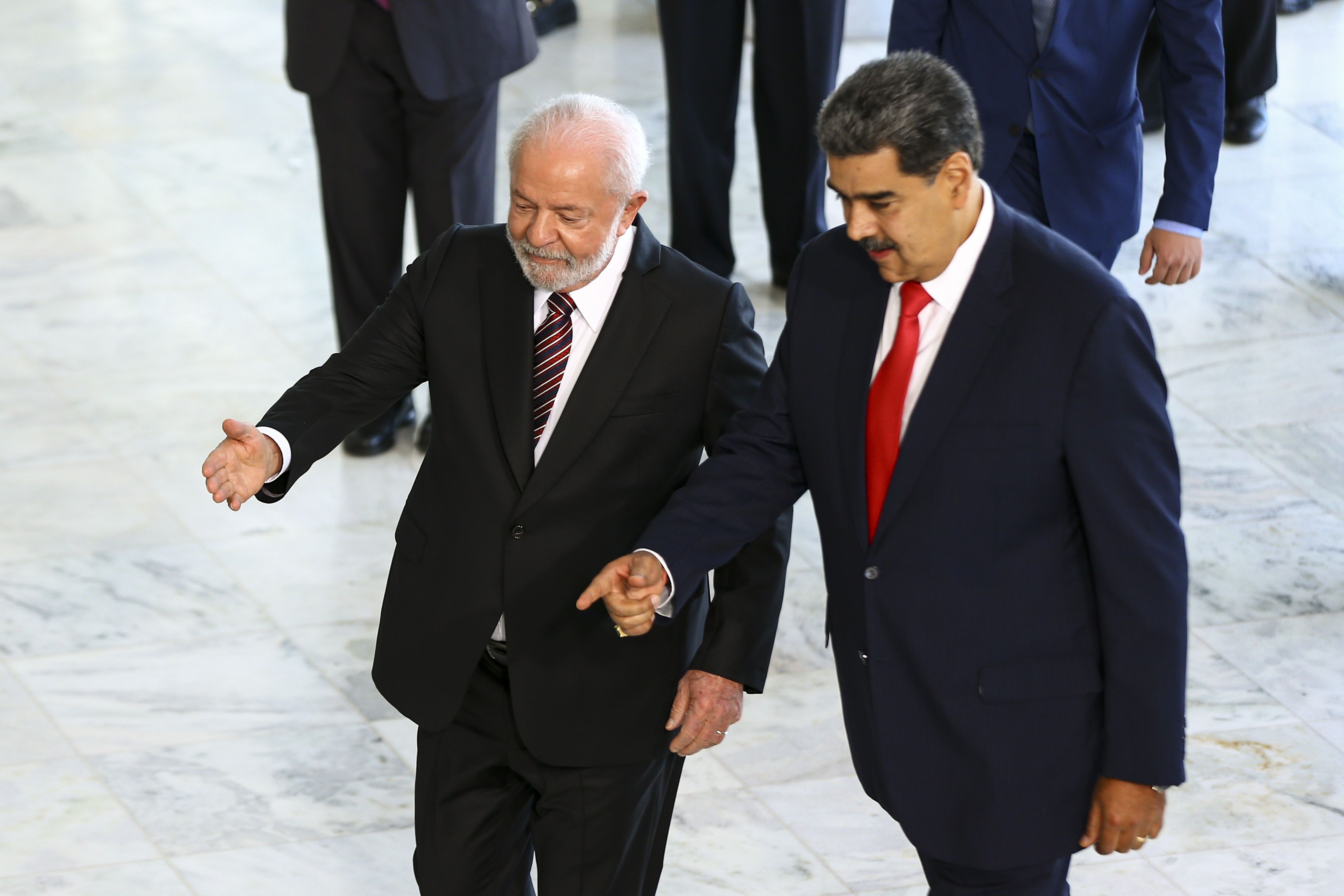 Brasília (DF), 29/05/2023 - O presidente Luiz Inácio Lula da Silva recebe o presidente da Venezuela, Nicolás Maduro, no Palácio do Planalto. Foto: Marcelo Camargo/Agência Brasil