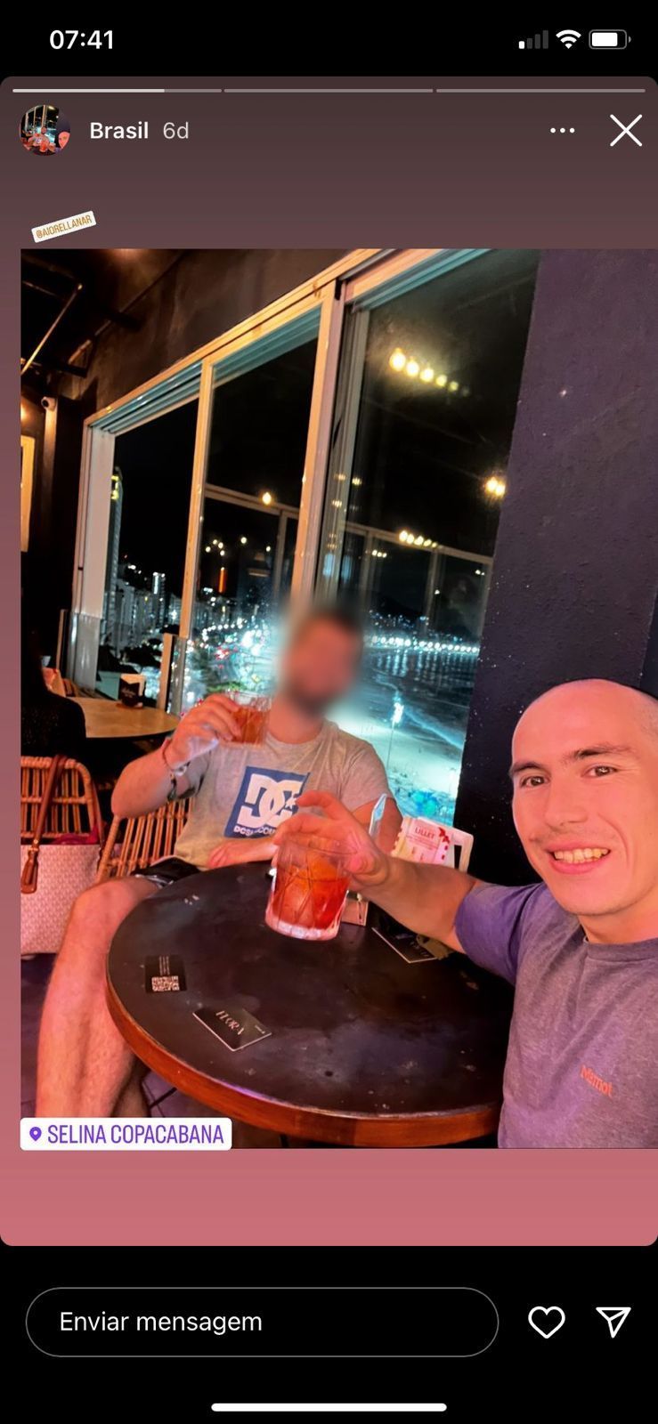 Ronald Tejeda Sobarzo e o amigo./ Reprodução/Redes Sociais