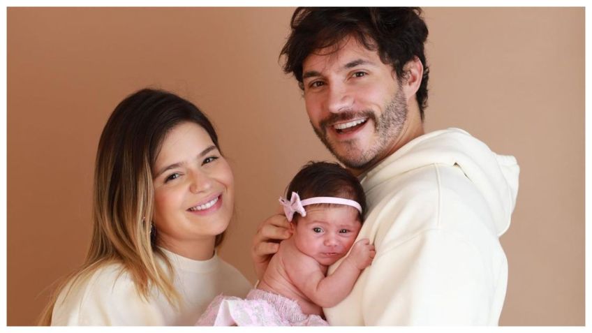 Viih Tube e Eliezer com a filha Lua, ainda recém-nascida / Reprodução/Instagram