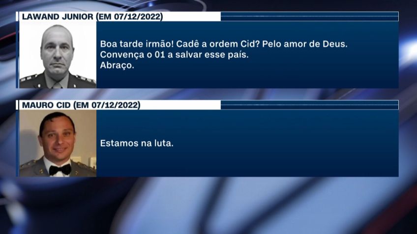 Coronel do Estado-Maior do Exército clamou por golpe de Bolsonaro em mensagens com Mauro Cid / CNN