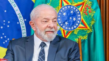 O presidente Luiz Inácio Lula da Silva (PT) durante reunião ministerial em Brasília