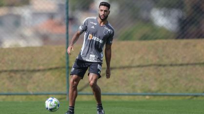 Nathan Silva em treino do Atlético-MG