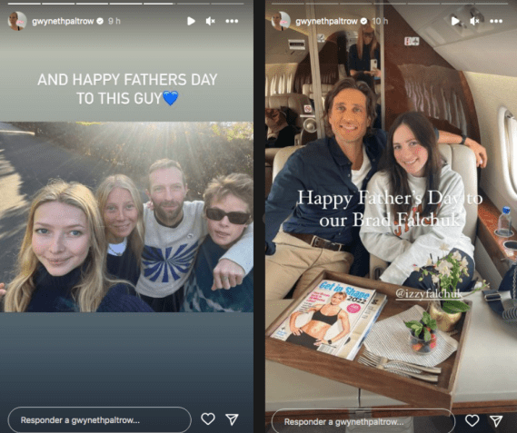 A atriz Gwyneth Paltrow homenageou dois pais da sua vida / Reprodução / Instagram
