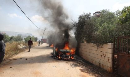 Jewish settlers set fire to Palestinian homes and vehicles in the West Bank