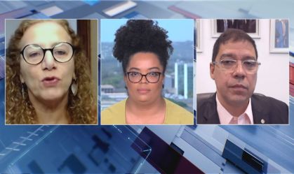 deputados federais Jandira Feghali (PCdoB-RJ) e Altineu Côrtes (PL-RJ) debatem no CNN Dois Lados do dia 7 de junho de 2023