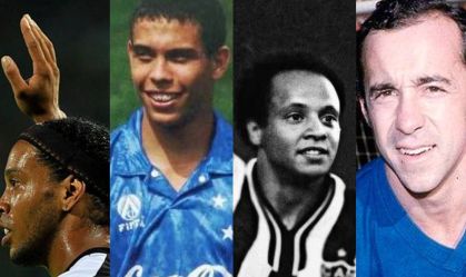 Ronaldinho, Ronaldo, Reinaldo e Tostão foram alguns dos escolhidos pela IA