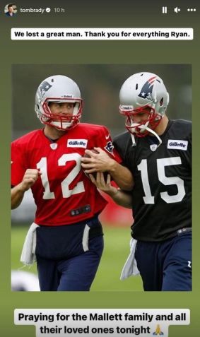 Ex-jogador postou homenagem a Mallett no Instagram / Reprodução/Instagram/TomBrady