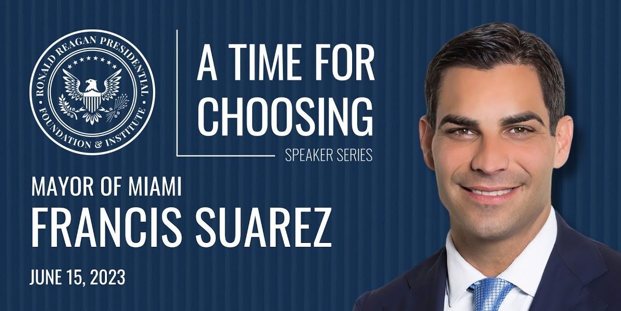Francis Suarez é prefeito de Miami há dois mandatos e também entra na corrida presidencial / Reprodução