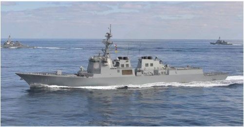 Navio de guerra Destróier, classe Sejong the Great, da Coreia do Sul / DAPA