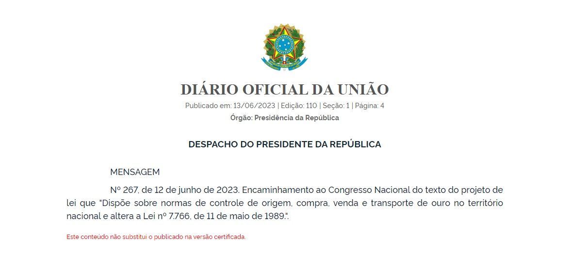 / Reprodução/Diário Oficial da União