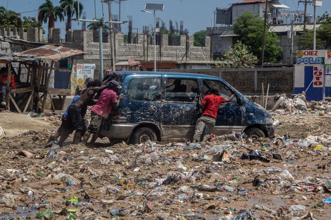 Aftermath of flood in Haiti