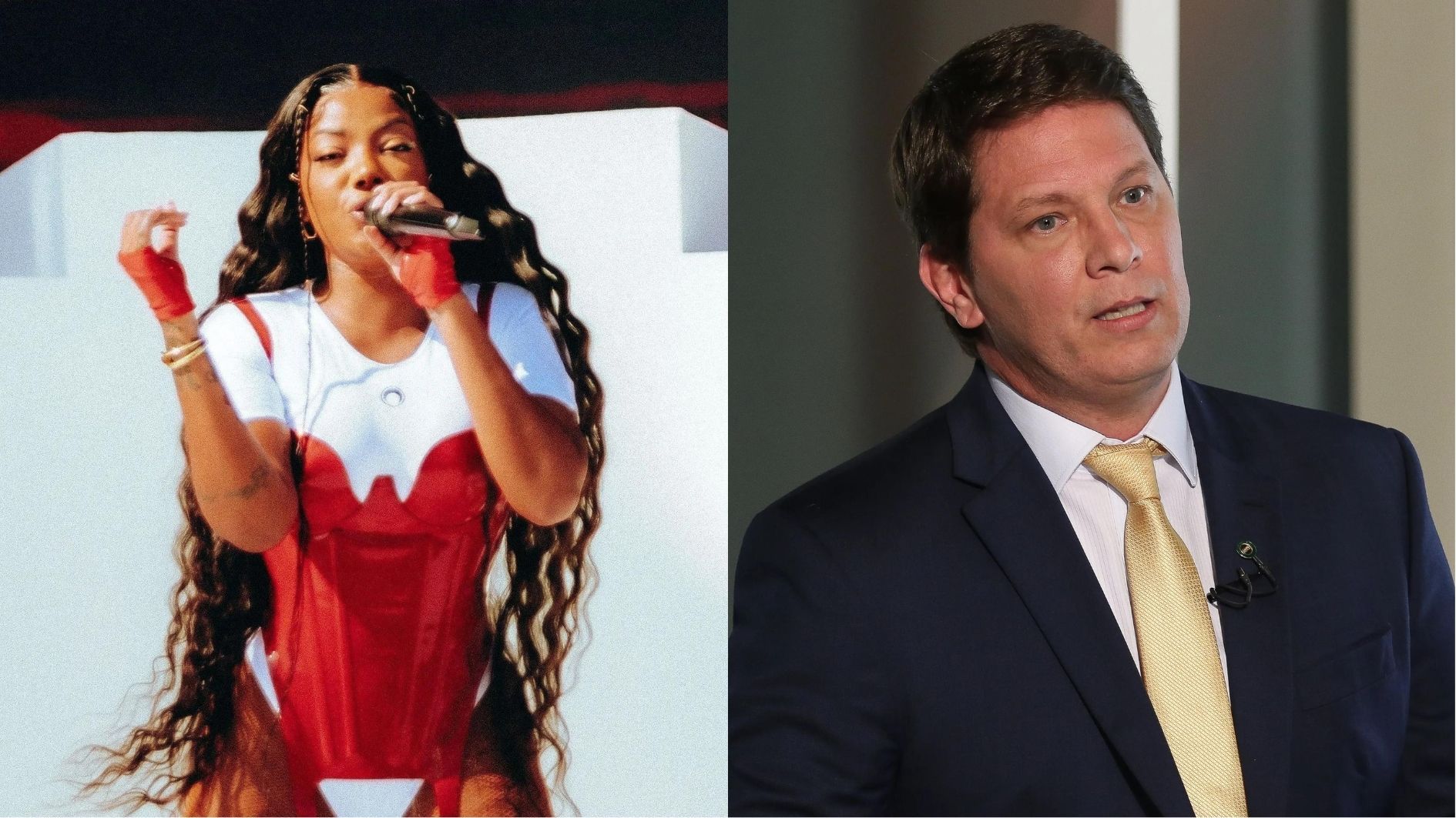 Cantora Ludmilla e deputado federal Mario Frias