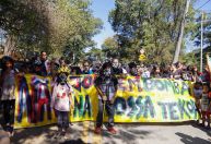 Indígenas alteram local de protesto contra o marco temporal após decisão judicial em SP