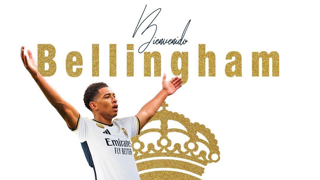 Bellingham foi anunciado pelo Real Madrid nesta quarta-feira (14)